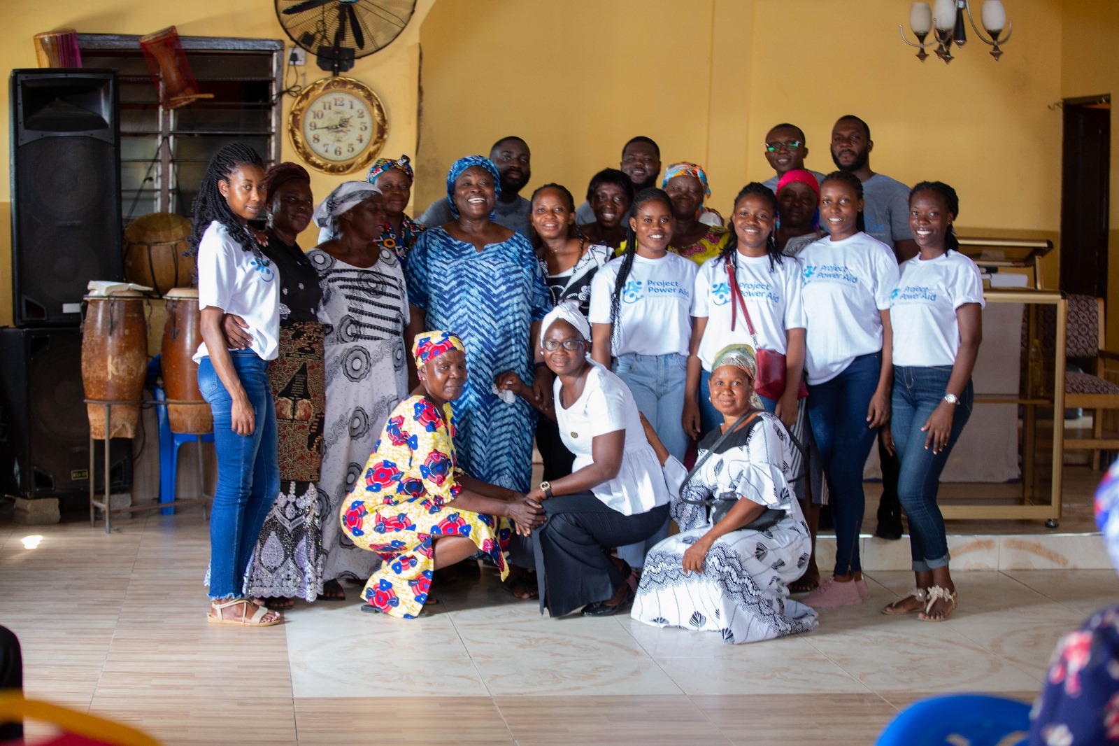 Finding Her Crown Foundation team and community members at outreach event